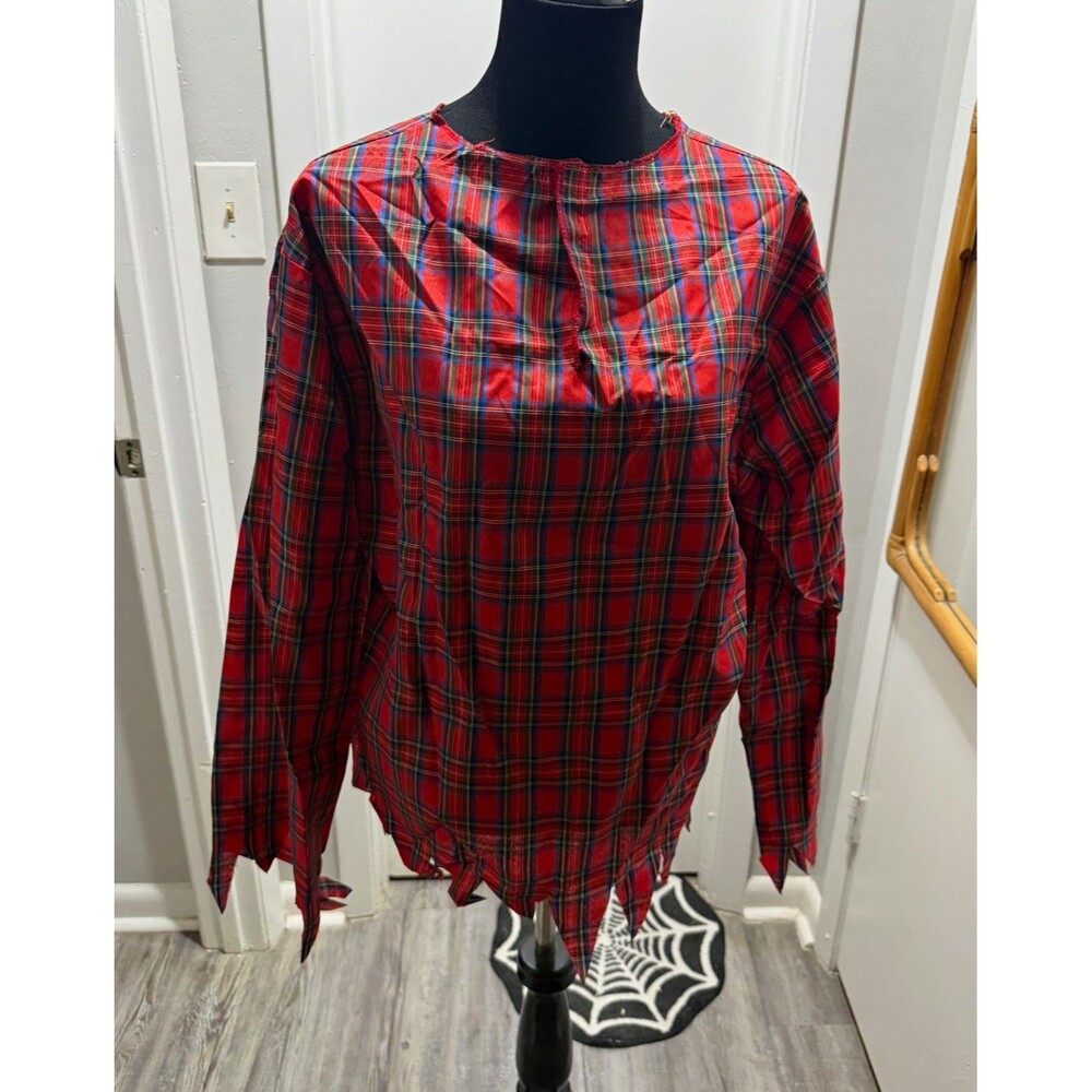 Rubie's Werewolf Costume Red Plaid Shirt One Size Fits Most